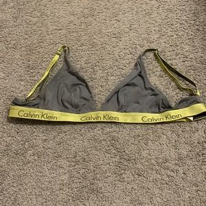 Grey/Green Calvin Klein Bra